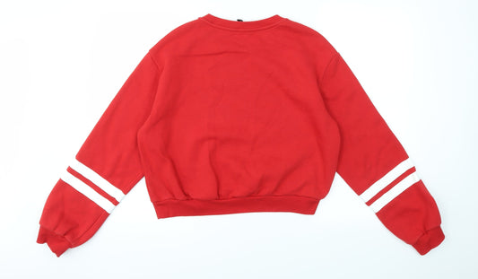 Womens UK Size M H&M Red Pullover Jumper