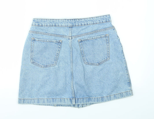 New Look Womens Blue A-Line Skirt Size 12