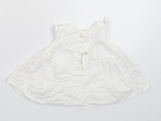 George Girls White Fit & Flare Size Newborn