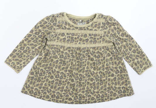 NEXT Girls Grey Floral Fit & Flare Size 12-18 Months