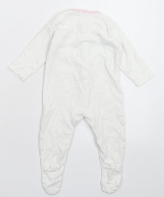 Mini Club Baby White Babygrow One-Piece Size 3-6 Months