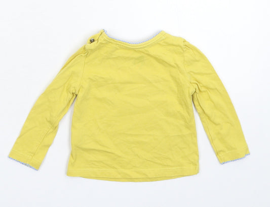 TU Girls Yellow Basic T-Shirt Size 3-6 Months
