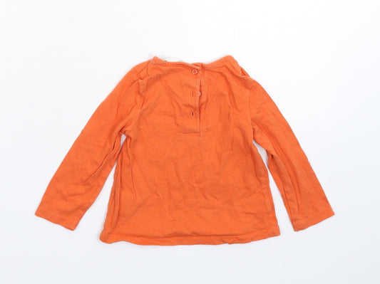 George Baby Orange Basic T-Shirt Size 6-9 Months