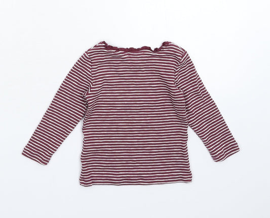 NEXT Baby Purple Striped Basic T-Shirt Size 3-6 Months
