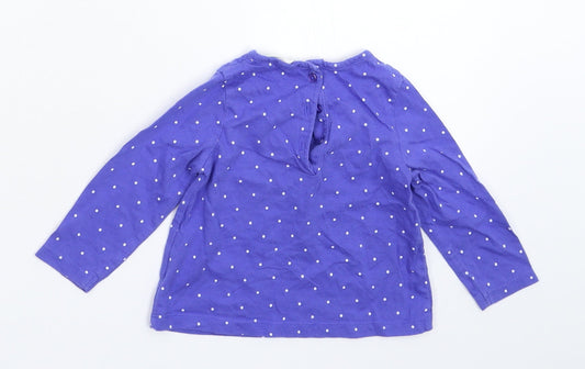 John Lewis Baby Blue Spotted Basic T-Shirt Size 3-6 Months
