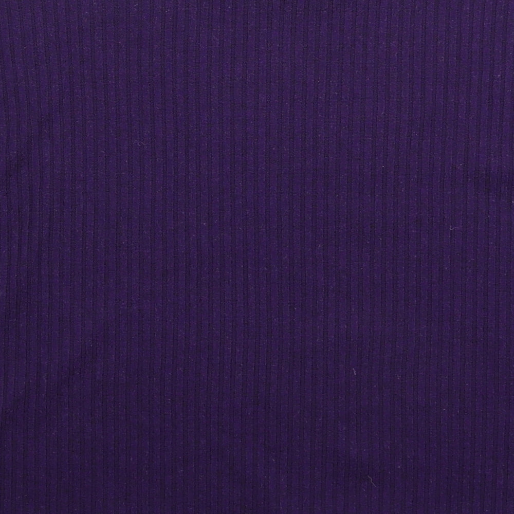 Primark Womens Purple Striped Pullover Jumper Size 12 - Oversized