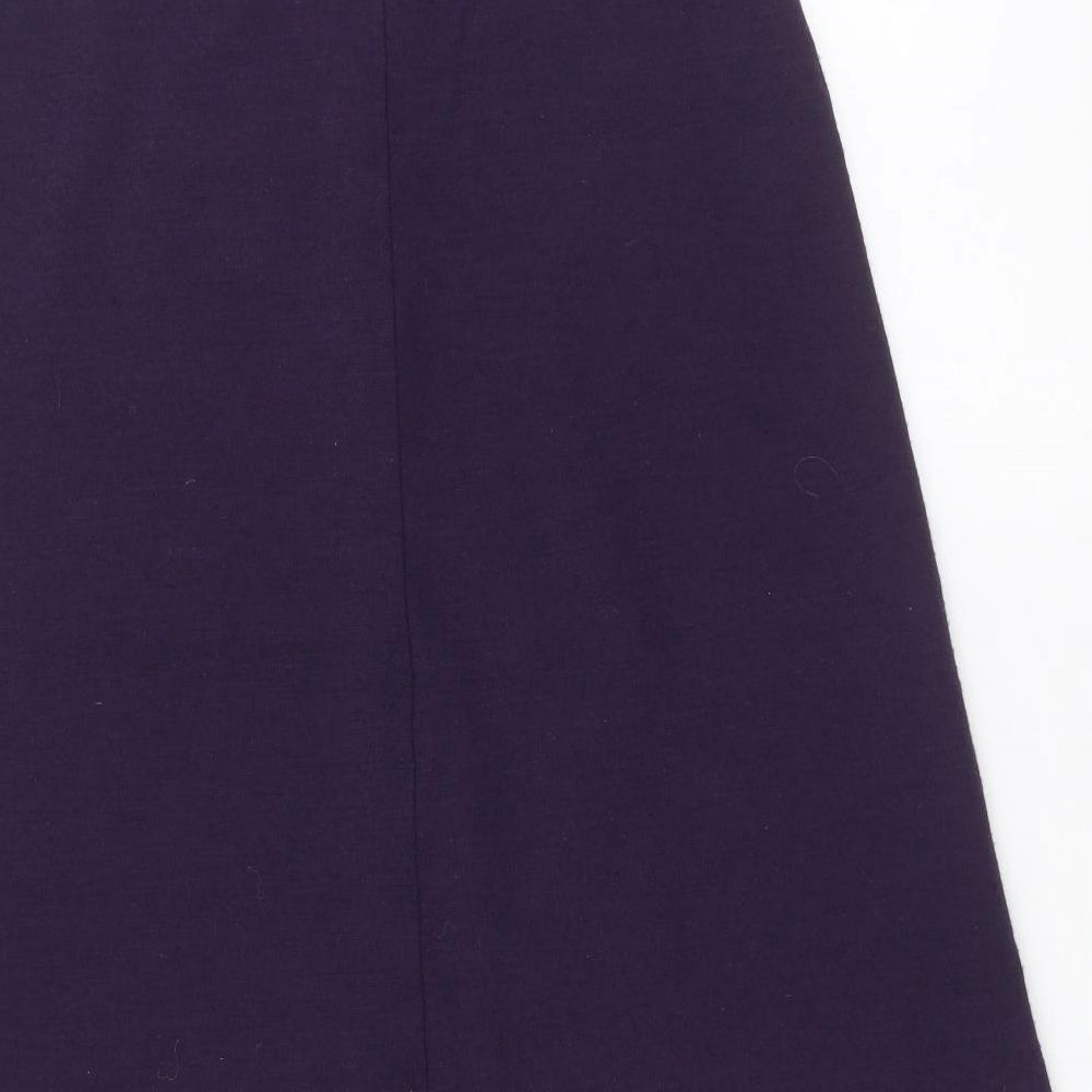 Penny Plain Womens Purple A-Line Skirt Size 10