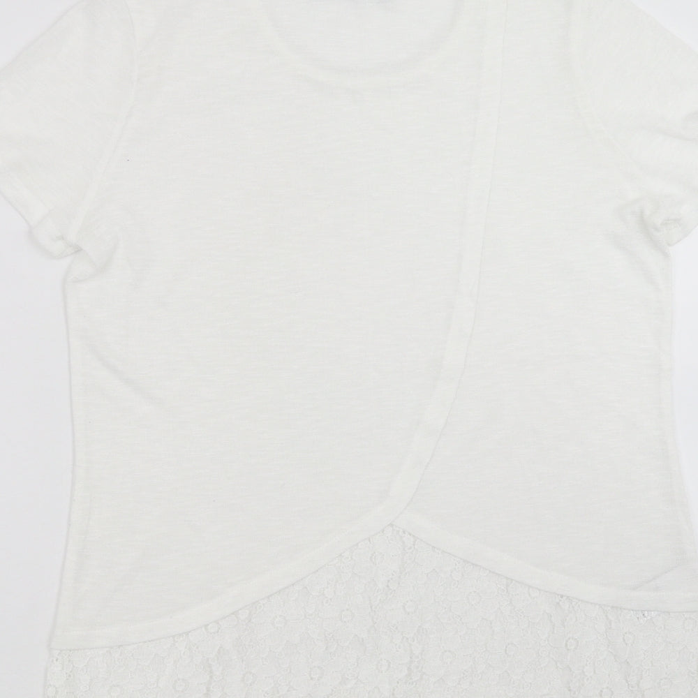 Womens UK Size 14 NEXT White Pullover Jumper