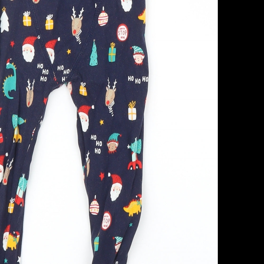 George Boys Blue Solid Cami Pyjama Pants Size 18-24 Months - Christmas Pyjamas