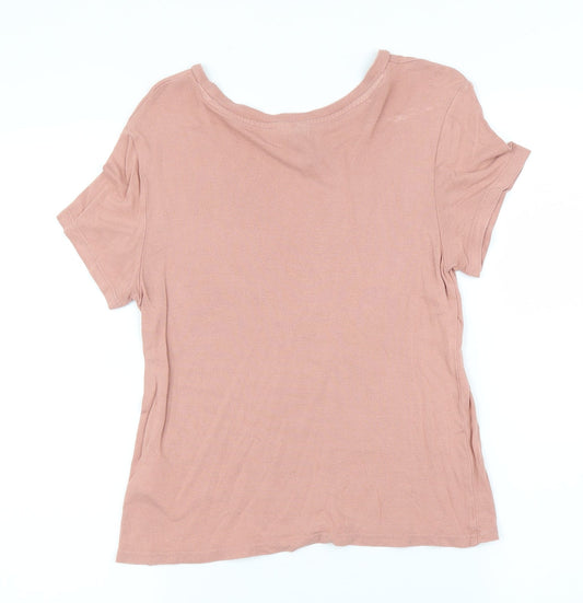 H&M Girls Pink Basic T-Shirt Size XS