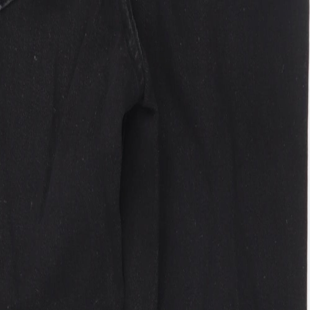 Womens UK Size 2XS SheIn Regular Fit Straight Black Jeans