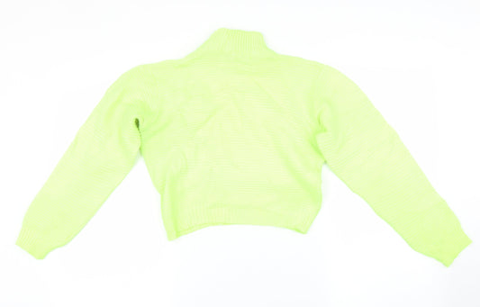 Womens UK Size 12 PRETTYLITTLETHING Green Pullover Jumper