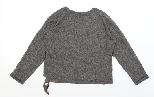 M&S Girls Grey Pullover Jumper Size 12-13 Years
