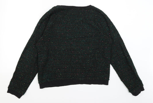 Womens UK Size L Cooperative Green Pullover Jumper