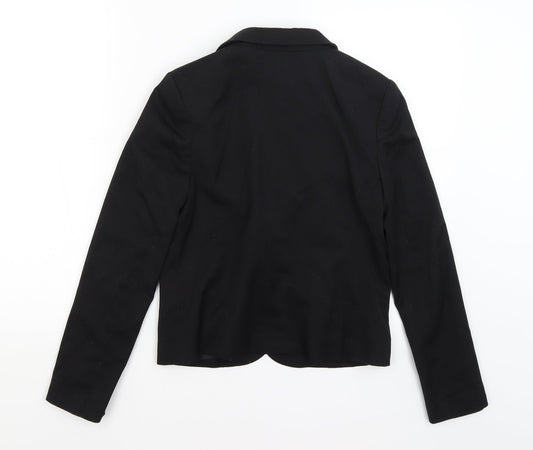 H&M Womens Black Jacket Blazer Size 10