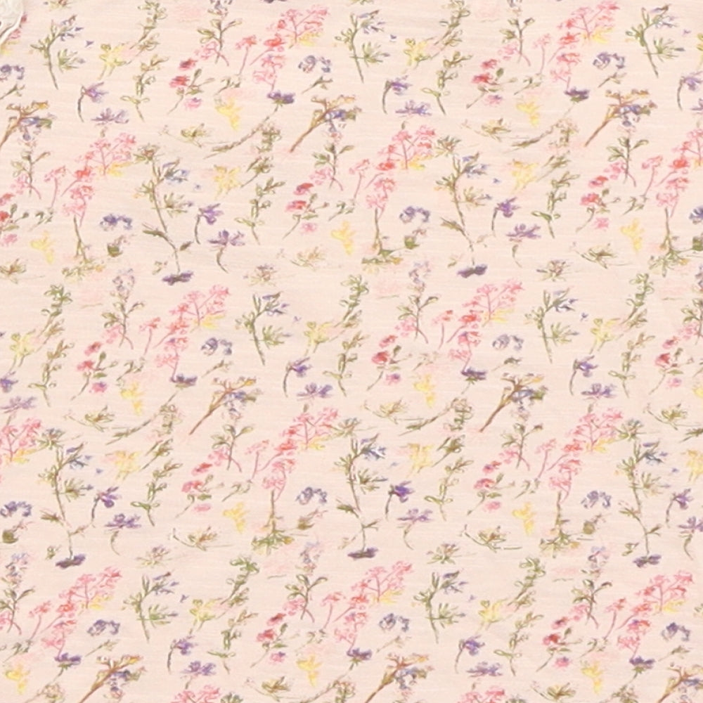 NEXT Baby Pink Floral Basic T-Shirt Size 18-24 Months