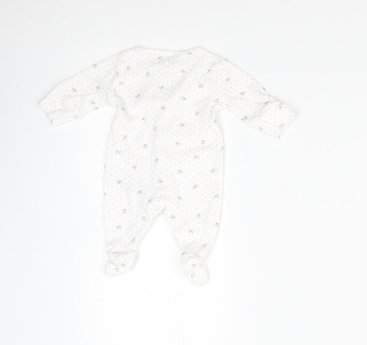 NEXT Baby White Polka Dot Babygrow One-Piece Size Newborn