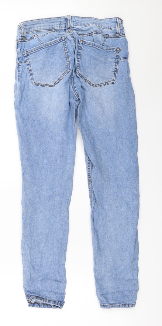 Primark Womens Blue Skinny Jeans Size 10 L27.5 in