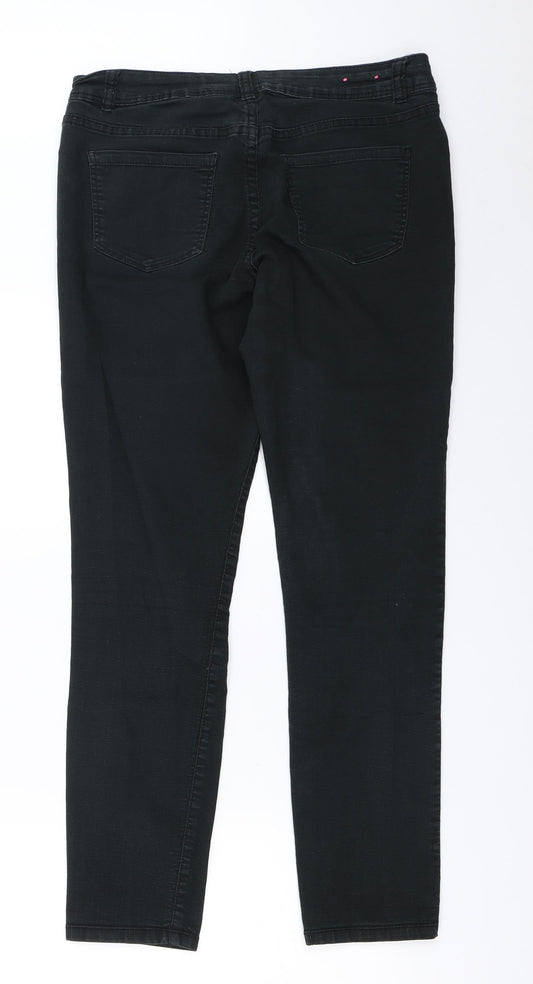 YesYes Womens Black Skinny Jeans Size 10 L28 in