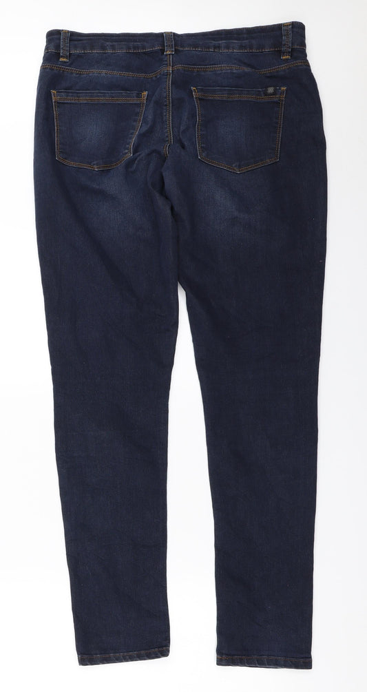 Oasis Womens Blue Skinny Jeans Size 32 in L30.5 in