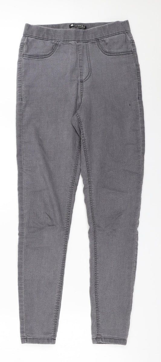 Womens UK Size 10 Avenue Regular Fit Jegging Grey Jeans