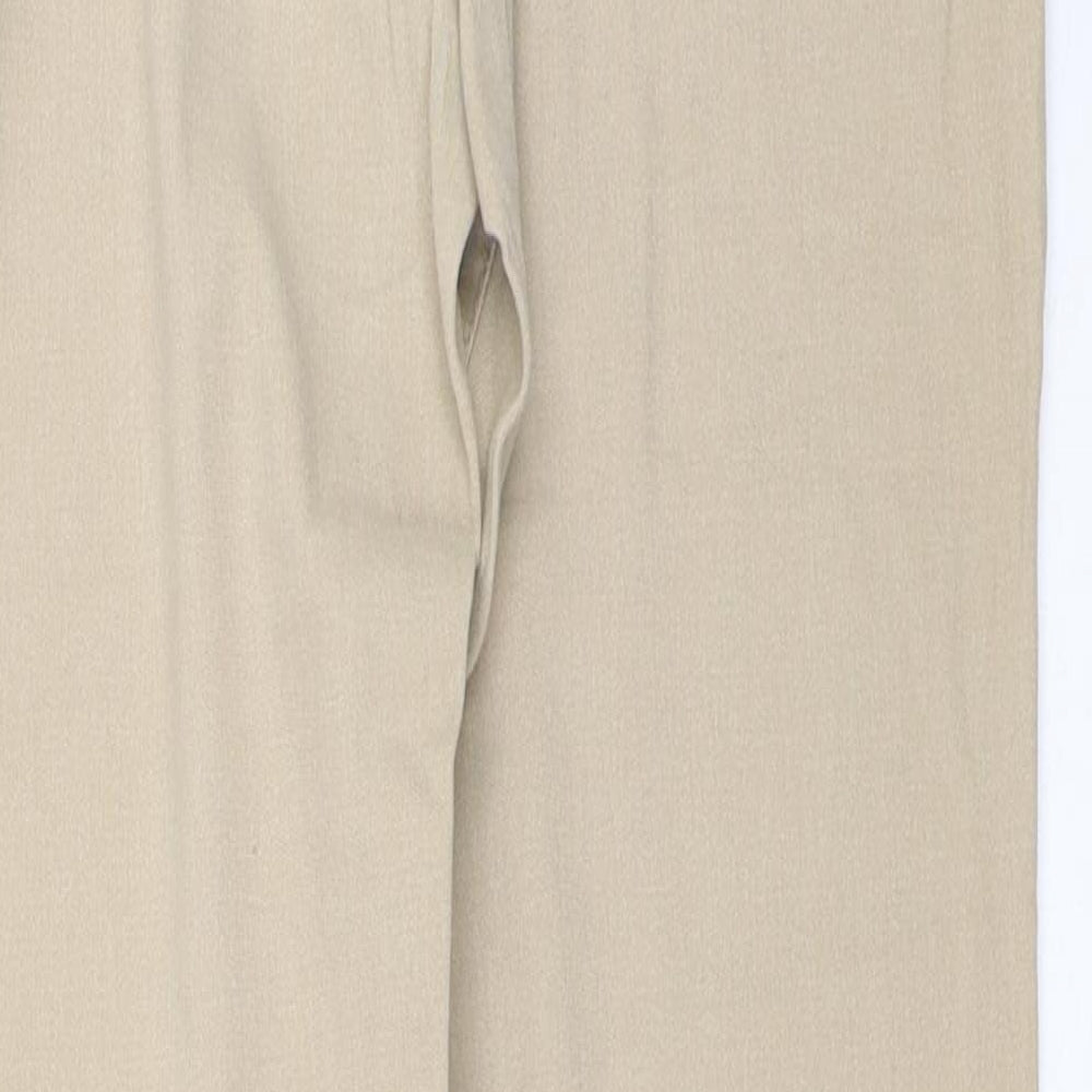 Womens UK Size 28 in H&M Regular Fit Capri Beige Trousers