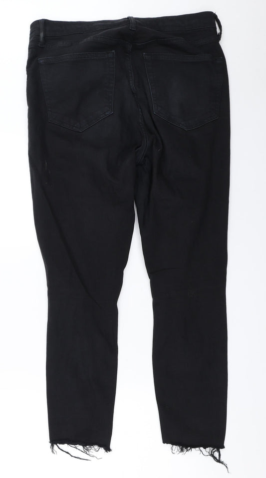 Topshop Womens Black Skinny Jeans Size 32 in L34 in