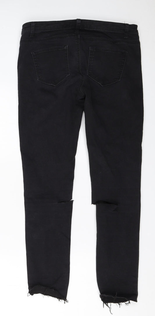 Primark Womens Black Skinny Jeans Size 10 L27 in