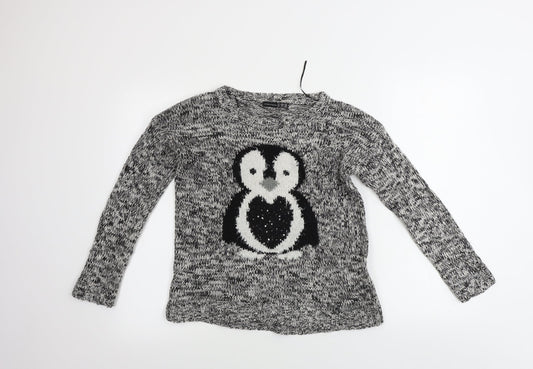 Atmosphere Womens Grey Pullover Jumper Size 8