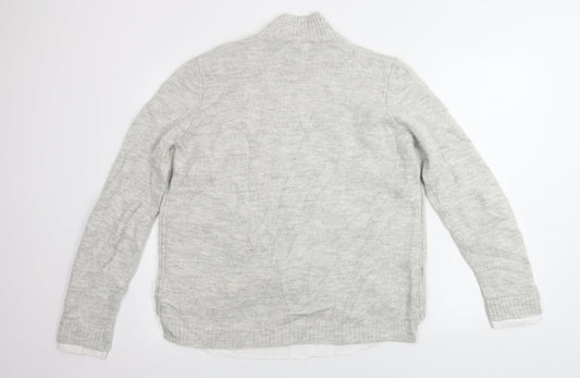 Womens UK Size L Papaya Grey Pullover Jumper