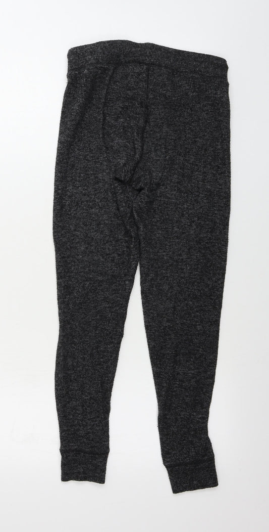 Womens UK Size 10 Topshop Regular Fit Sweatpants Black Trousers
