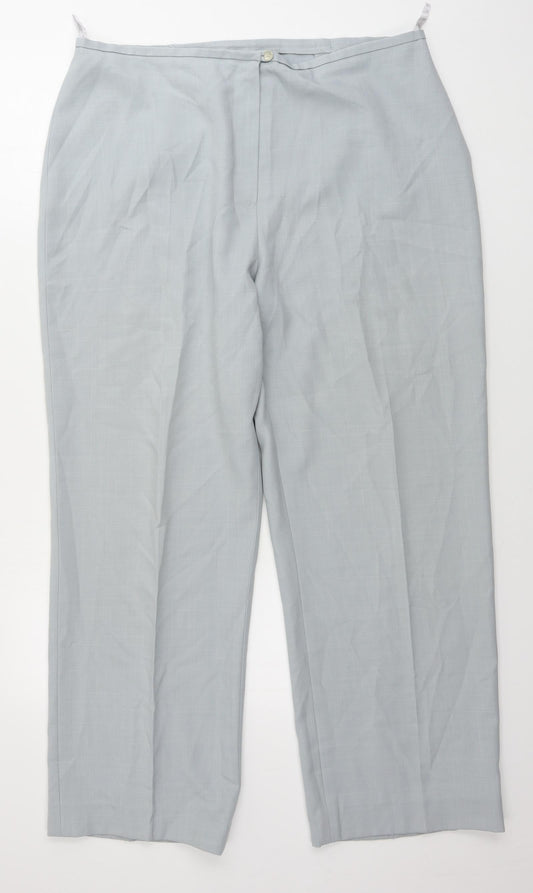 Womens UK Size 18 Berkertex Regular Fit Grey Trousers