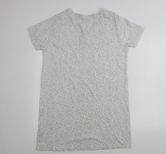 Primark Womens White Animal Print A-Line Size S