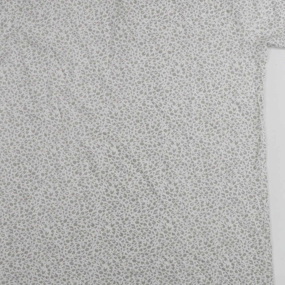 Primark Womens White Animal Print A-Line Size S