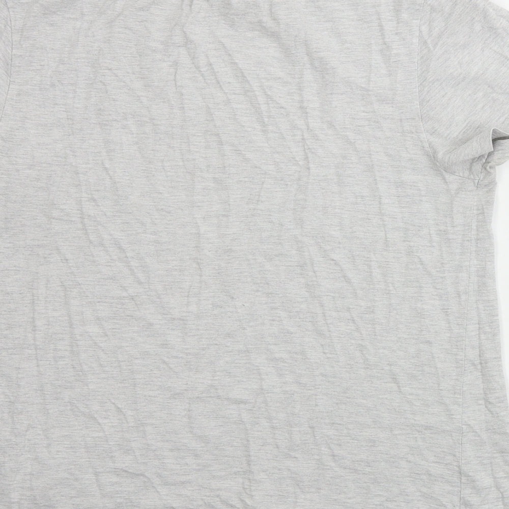 Womens UK Size S New Look Grey Basic T-Shirt