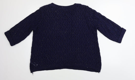Womens UK Size 16 Redherring Blue Pullover Jumper