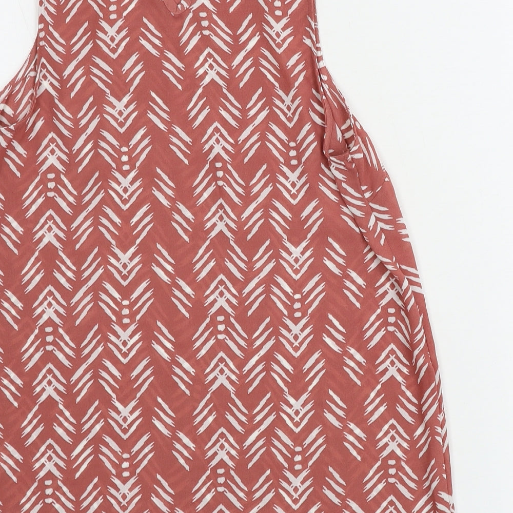 Primark Womens Pink Geometric Basic T-Shirt Size 6