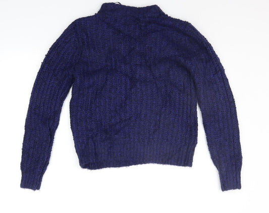 Womens UK Size 8 Marks and Spencer Blue Pullover Jumper