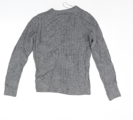 Womens UK Size 10 Topshop Grey Pullover Jumper