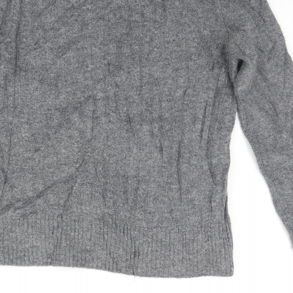 Womens UK Size 10 Topshop Grey Pullover Jumper