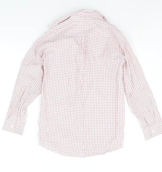 Penny Boys White Check Basic Button-Up Size 12 Years