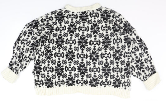 Womens UK Size M H&M Black Pullover Jumper