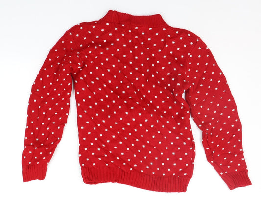Impluse Boys Red Polka Dot Pullover Hoodie Size 9-10 Years - CHRISTMAS