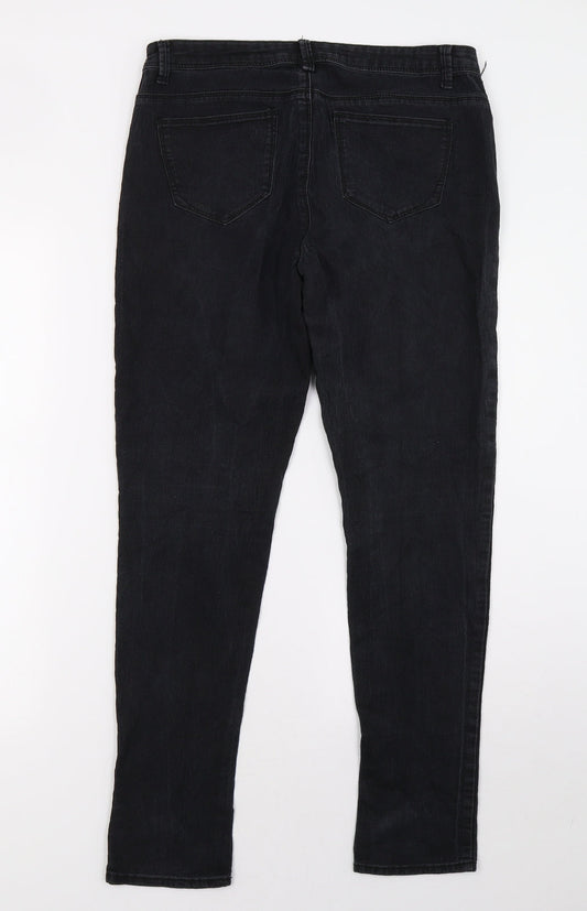 Primark Womens Black Denim Skinny Jeans Size 10 L30 in