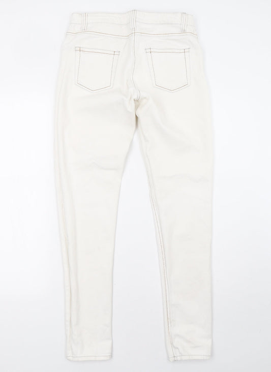 Select Womens White  Denim Straight Jeans Size 12 L32 in