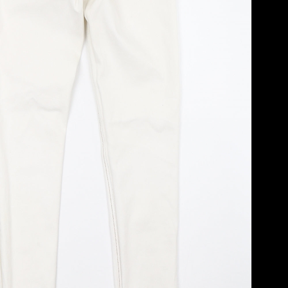 Select Womens White Denim Straight Jeans Size 12 L32 in