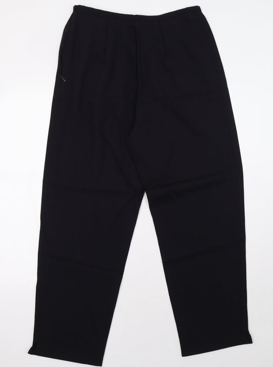 Womens UK Size 10 Preworn Regular Fit Blue Trousers