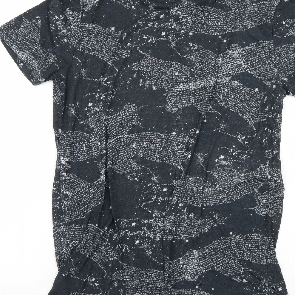 Primark Mens Grey Geometric   T-Shirt Size XS