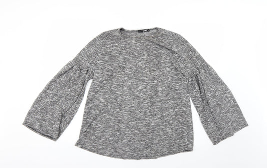 Womens UK Size 10 Quiz Grey Pullover Jumper