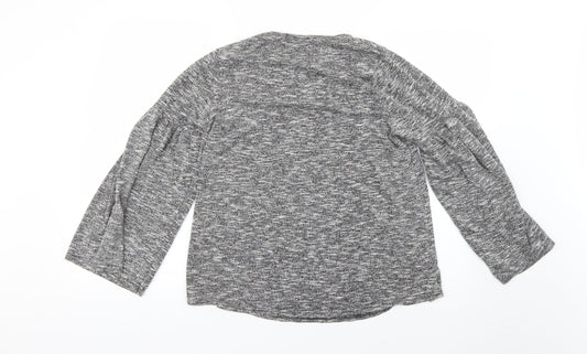 Womens UK Size 10 Quiz Grey Pullover Jumper